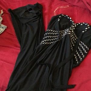 Dress black and silver